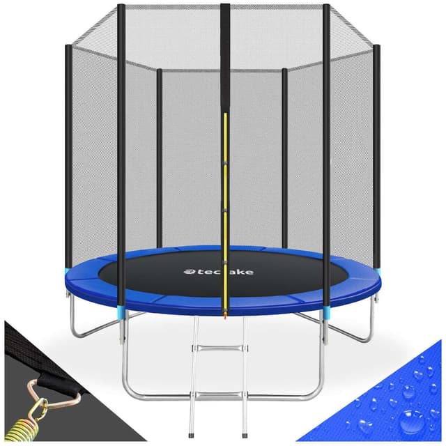 Trampolin med sikkerhedsnet