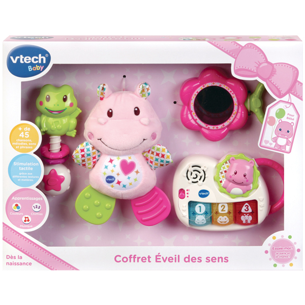 Coffret naissance - éveil des sens rose