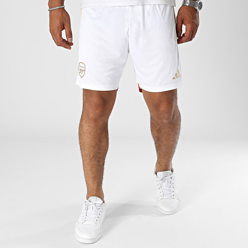 Short Jogging A Bandes Arsenal HR6924 Blanc
