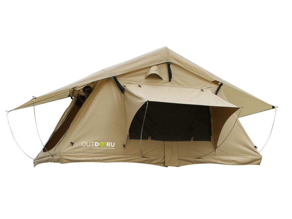 OutdoorU Expedition 5 Pers daktent incl. ladder & hoes - Khaki