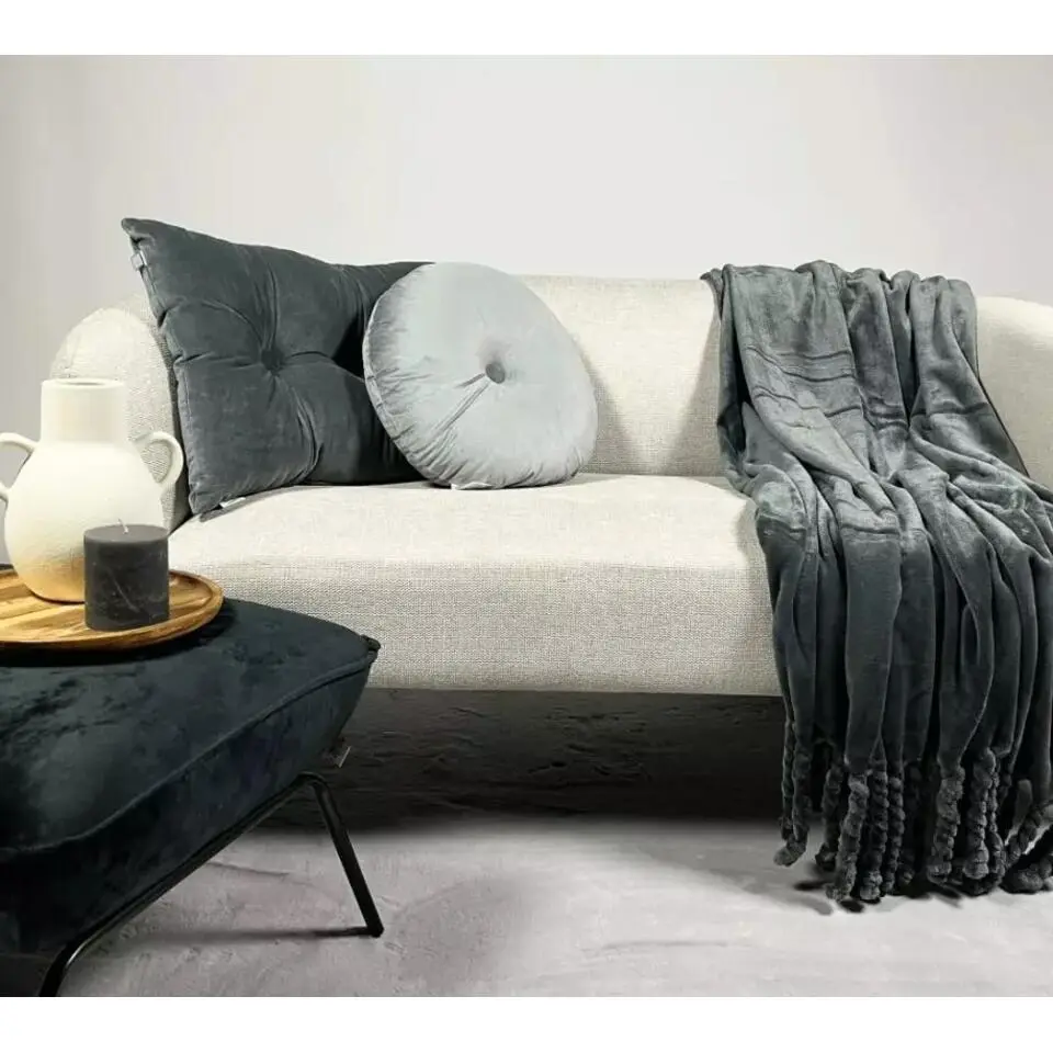 Plaid Florijn - Charcoal Gray - 150x200 cm