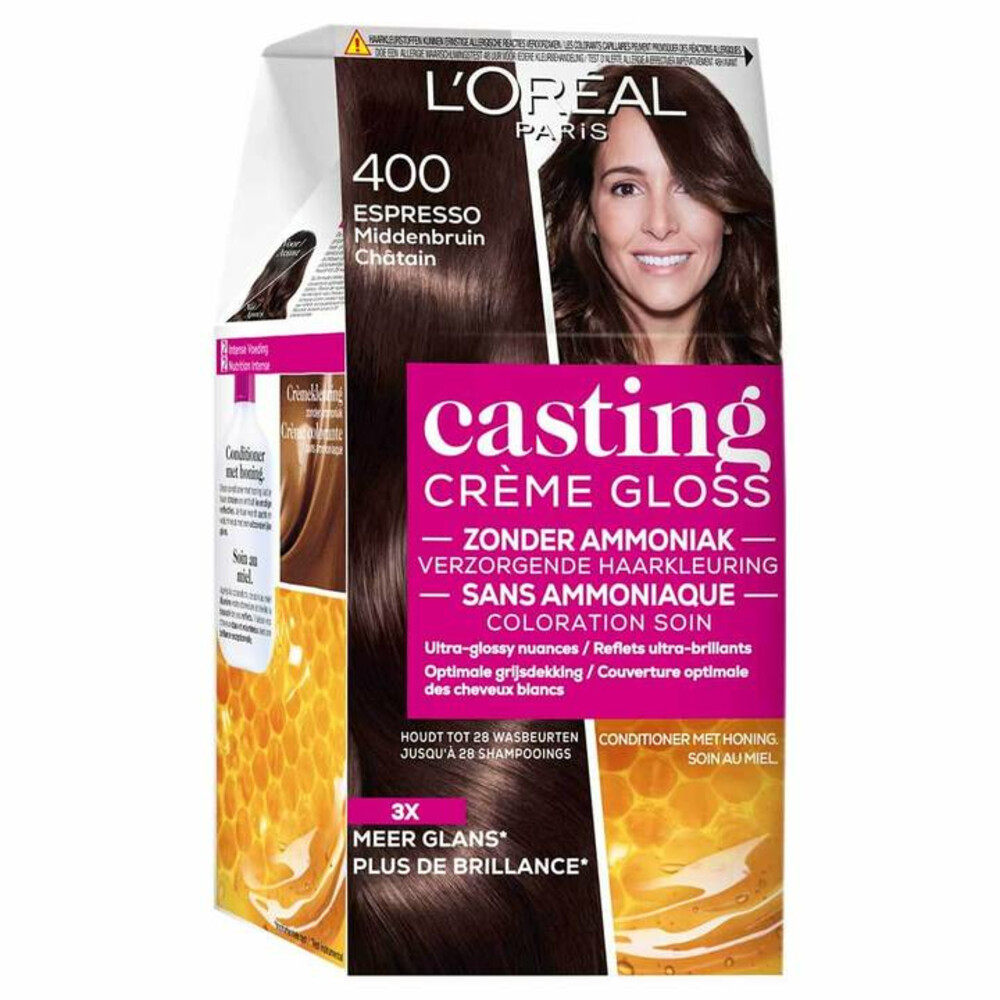 L'Oréal Casting Crème Gloss Semi-Permanente Haarkleuring 400 Espresso - Middenbruin
