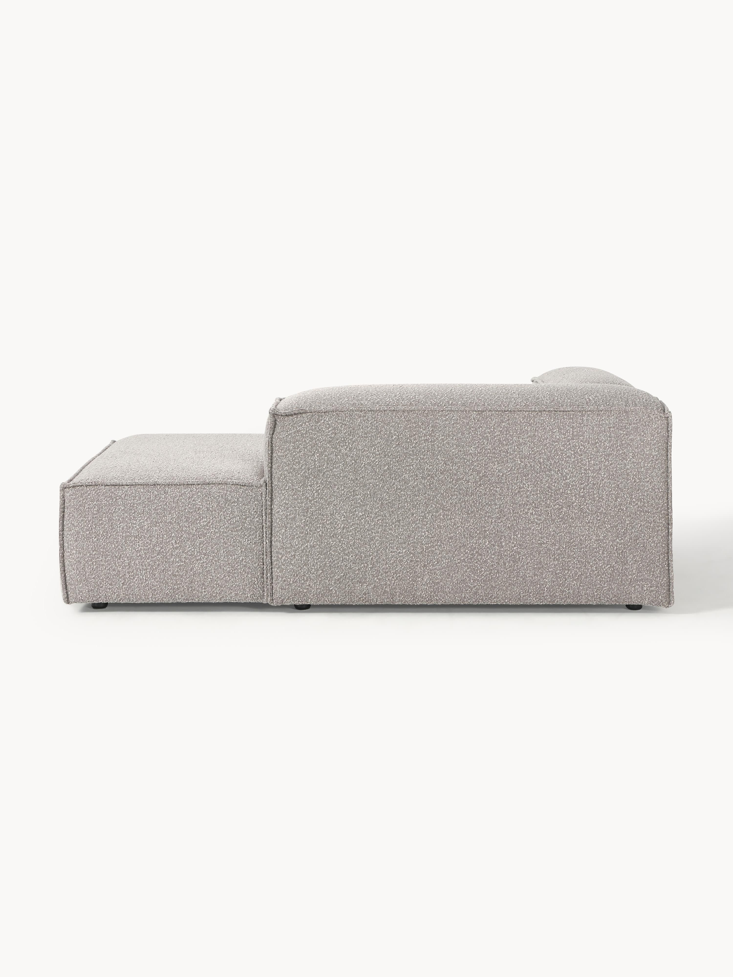 Chaise longue hoekmodule Lennon van bouclé