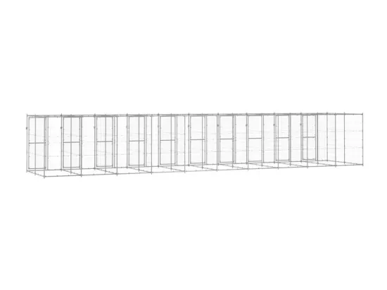 Chenil extérieur cage enclos 1100 x 220 x 180 cm 02_0000415