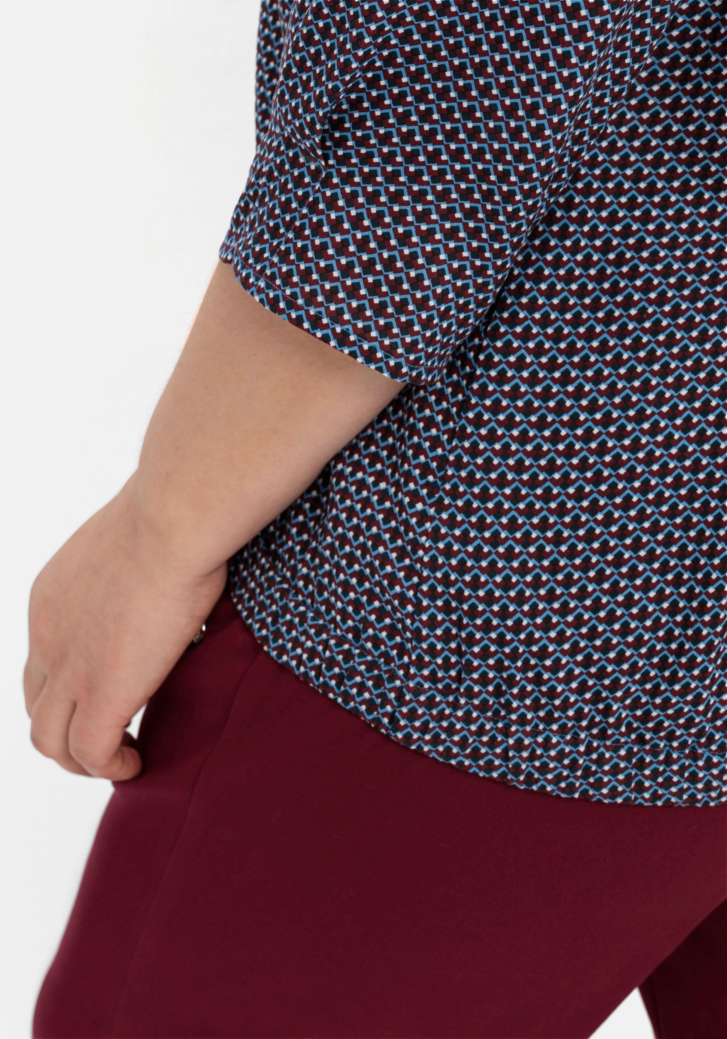 Tunika mit Minimalprint und Gummizugbund