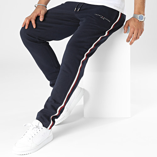 Pantalon Jogging A Bandes Global Stripe Tape 0030 Bleu Marine