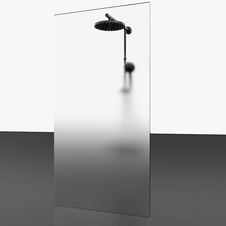 Paroi de douche à l'italienne 100x200 cm, noir, Schulte NewStyle
