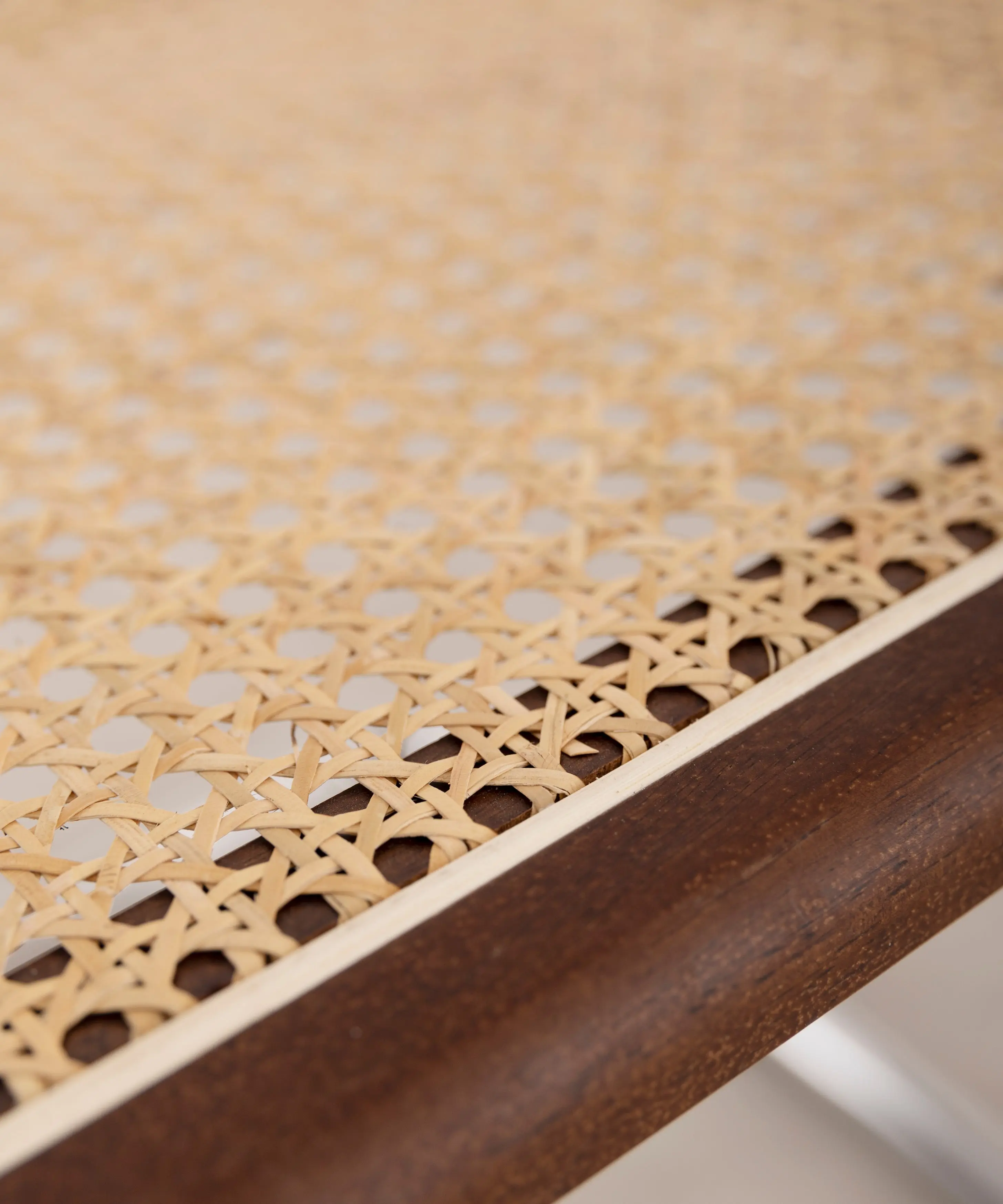 Silla de Comedor de Madera, Ratán y Metal Candy