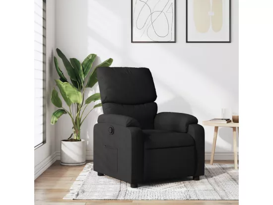 Fauteuil inclinable Noir Tissu