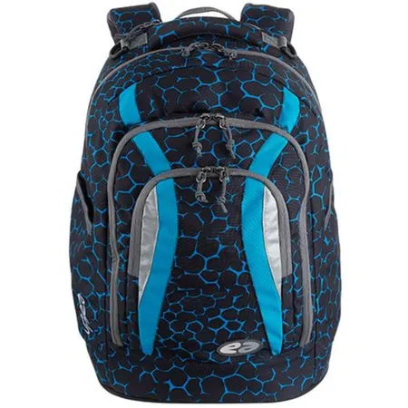 YZEA GO Schulrucksack vielseitig NET schwarz/blau