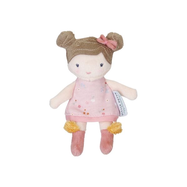 Little Dutch Little Pink Flowers Knuffelpop - Rosa - 10 cm