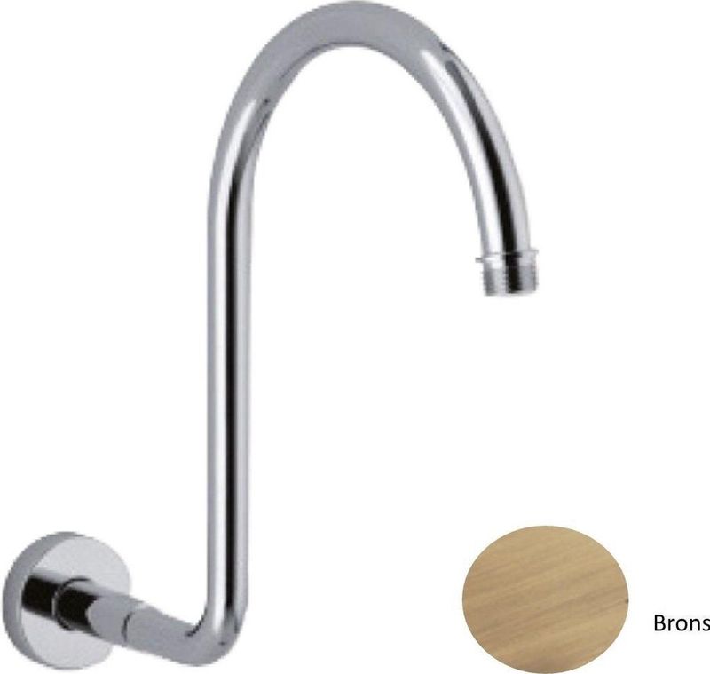 Douchearm Sanimex Giulini Rond Gebogen 30.5cm Brons
