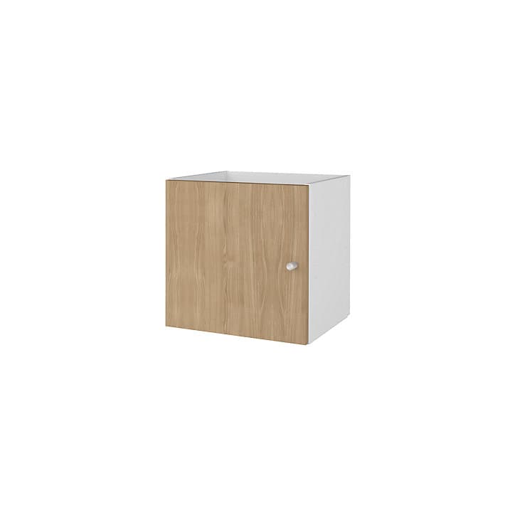 Bloc avec porte pour étagère cube GoodHome Mixxit effet chêne