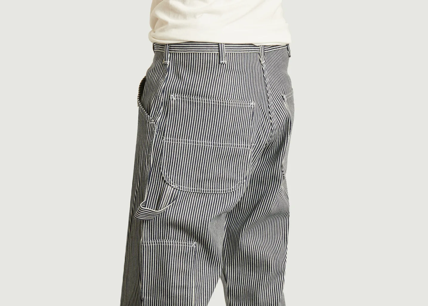 Pantalon rayé en denim de coton 80s Painter Stan Ray