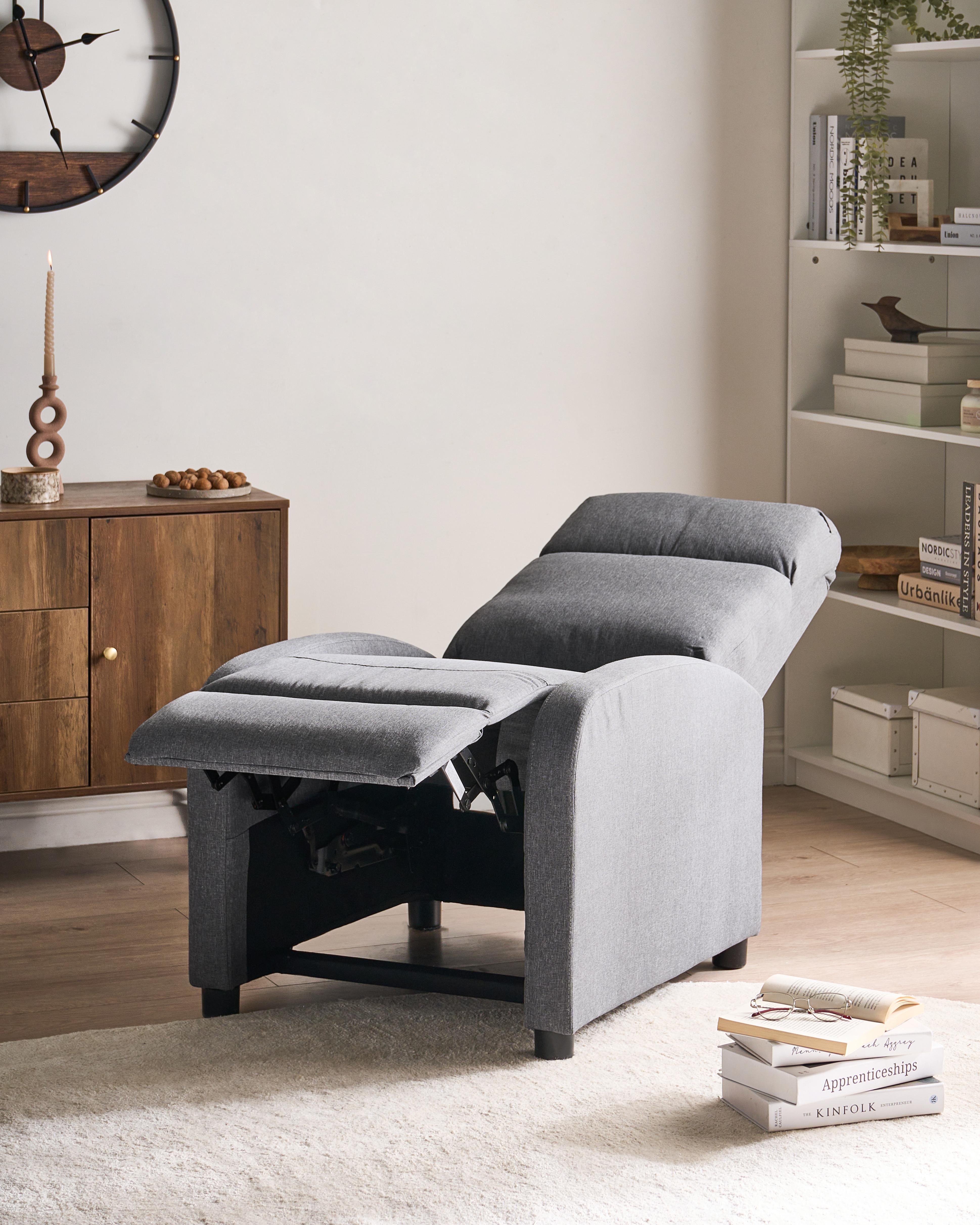 Relaxfauteuil EMINENCE Kunstlinnen Grijs