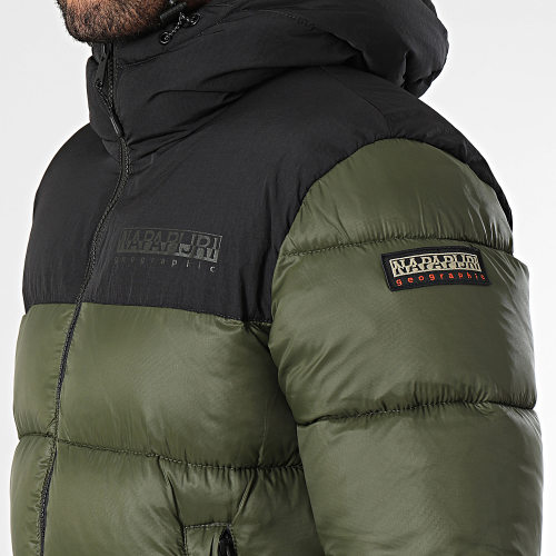 Doudoune Capuche Hornelen A4GLL Vert Kaki