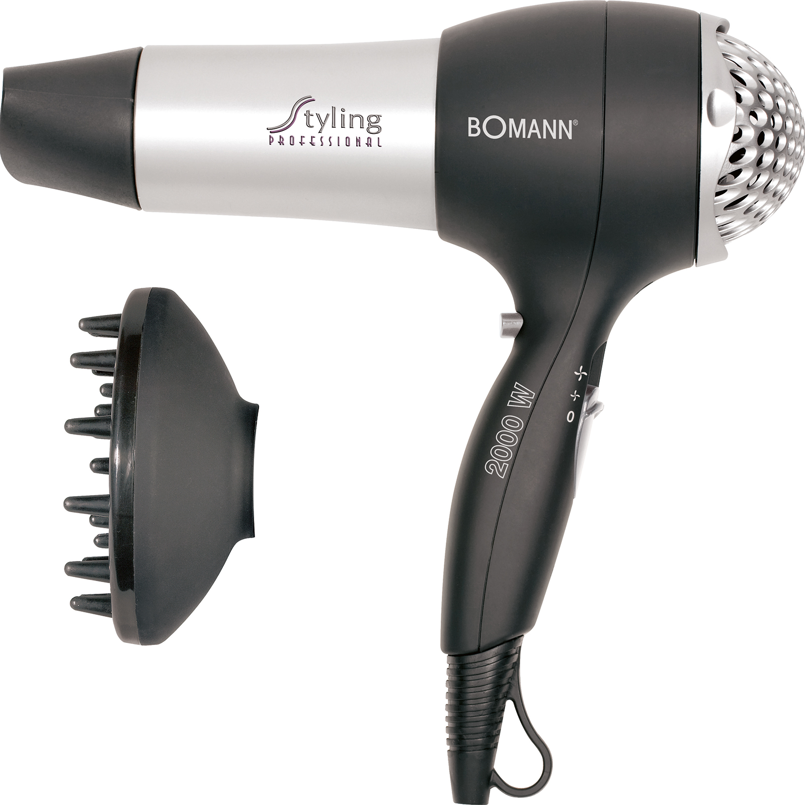 BOMANN Haartrockner HTD 889 CB Profi - mit Volumen-Diffusor