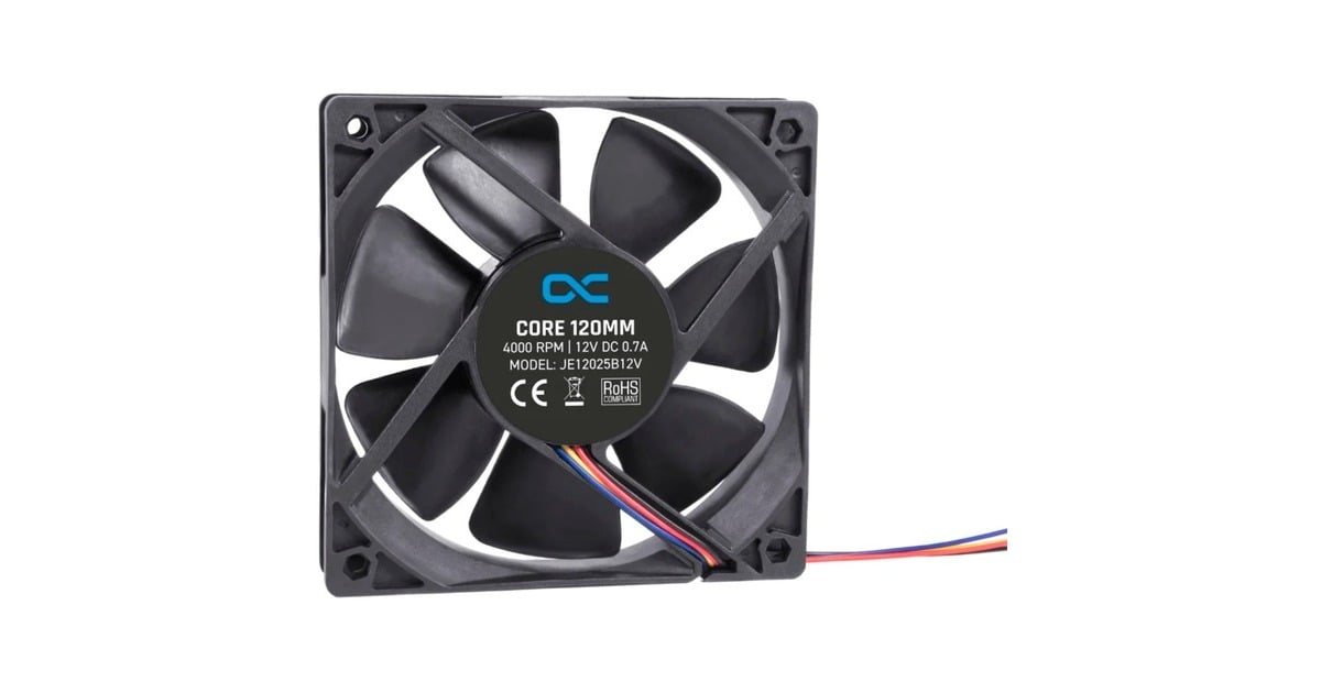 AlphacoolCore 120mm fan case fan  (Zwart, 120 x 120 x 25 mm, PWM)