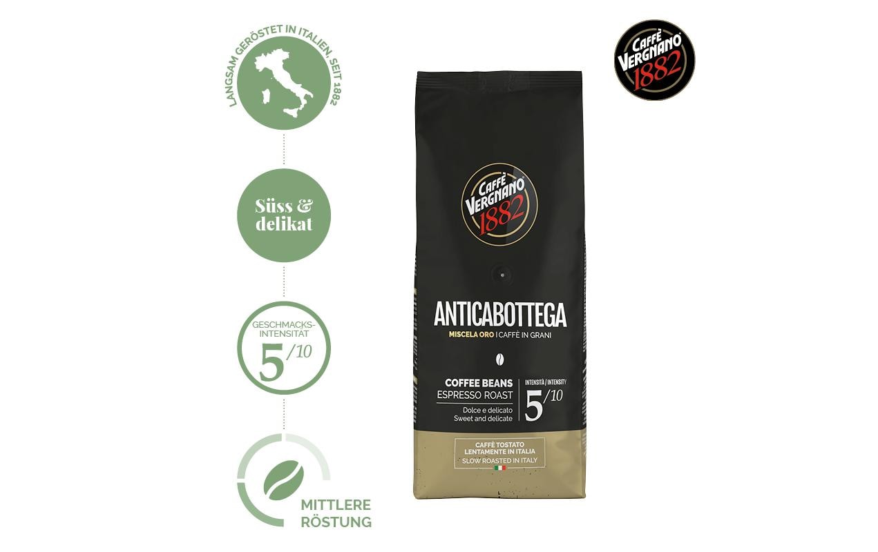 Kaffeebohnen Antica Botegga 1 kgIn Italien gerösteter Bohnenkaffee