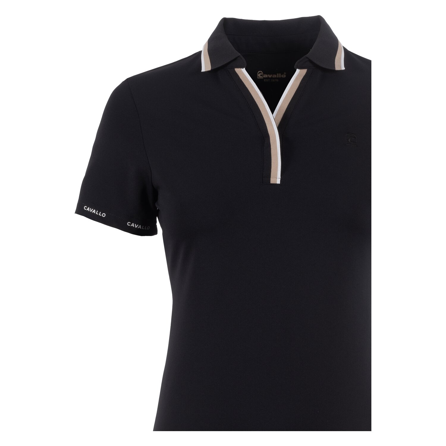 Cavallo Poloshirt CAVAL PIQUE POLO - black