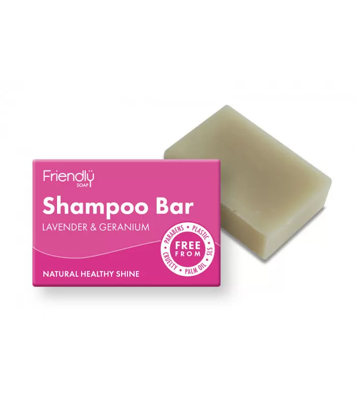 Friendly shampoo lavendel/geranium - 95 g