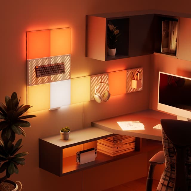 Nanoleaf Blocks kvadratisk pegboard tilføjelsessæt N8100E00-1BP