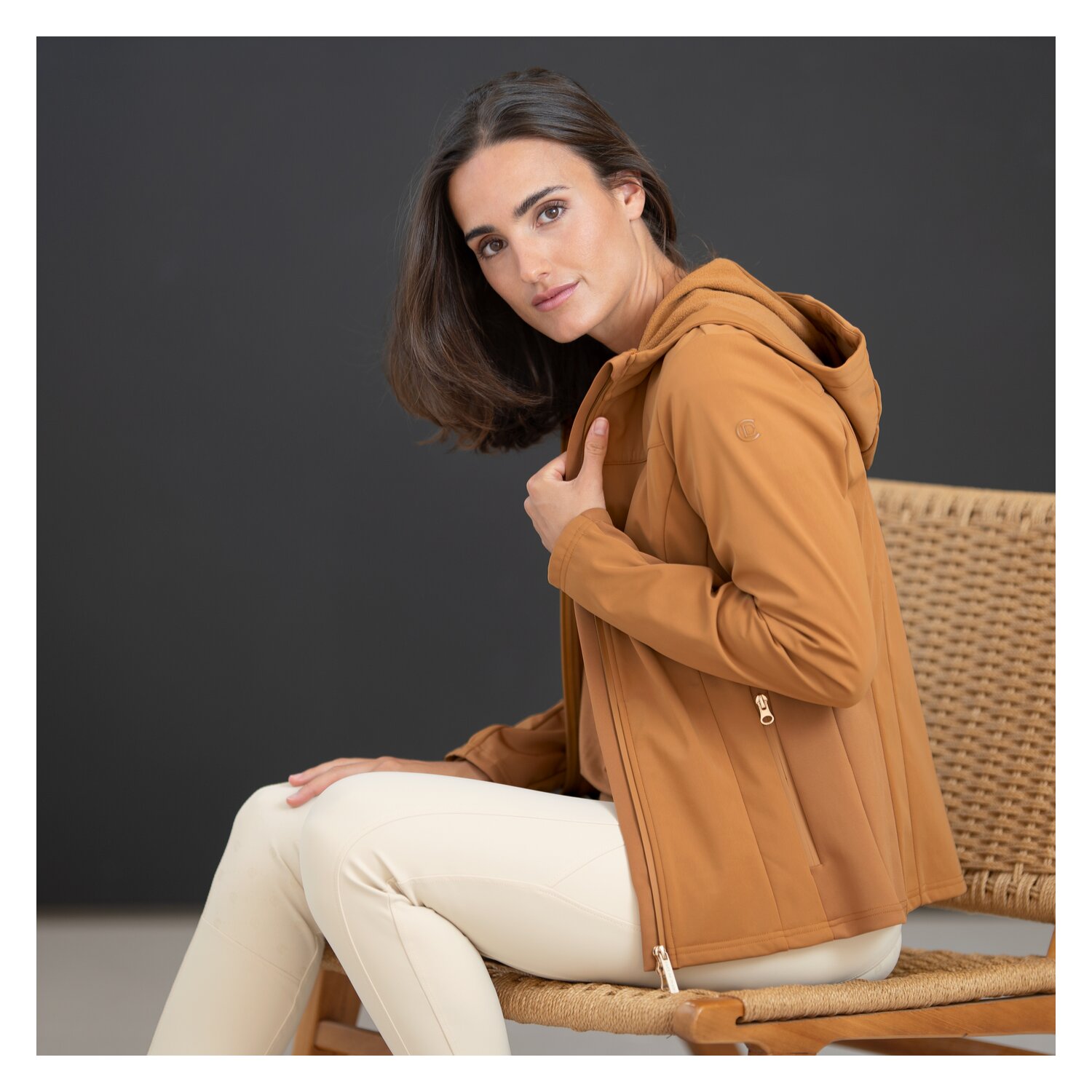 Cheval de Luxe Hybridjacke - camel