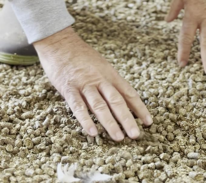 Cama para pássaros com grânulos de tabaco - A nicotina atua como antiparasitário - 100% natural