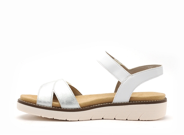Remonte nu pieds plats femme d2049 blanc