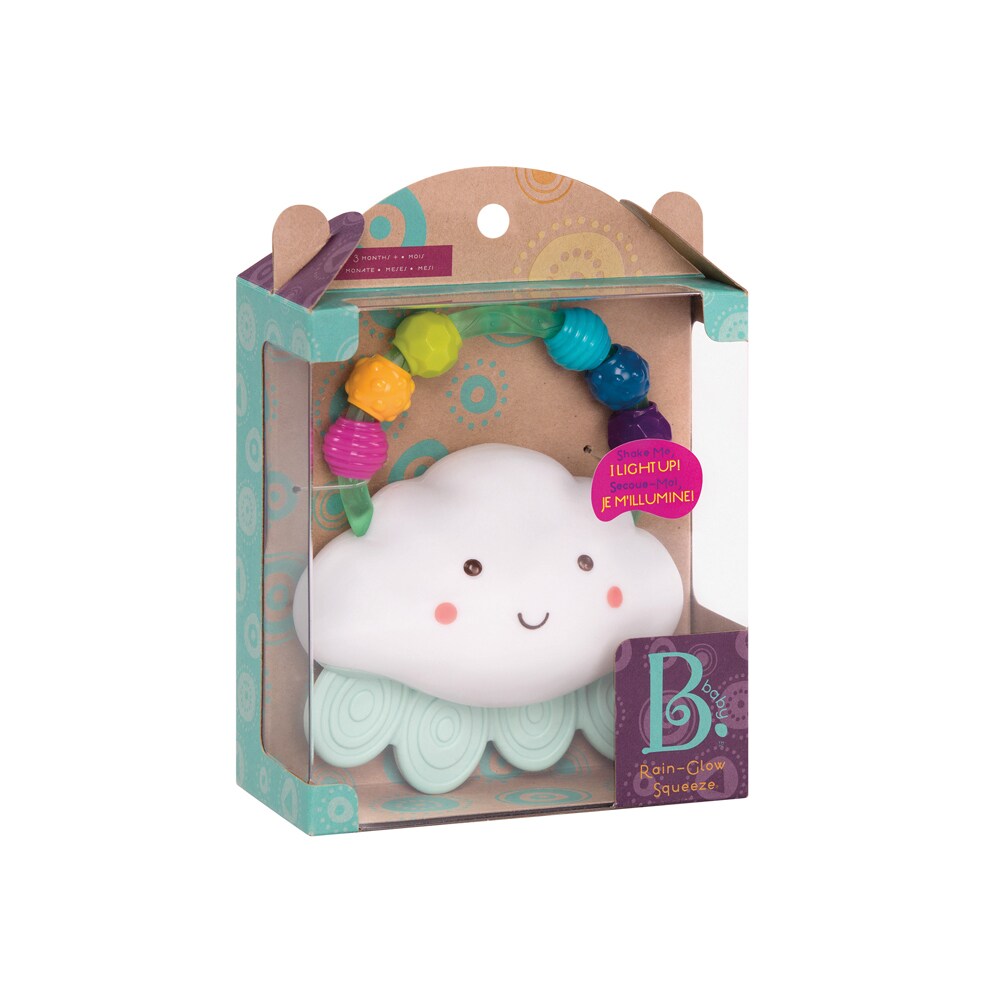 B.TOYS B. Light Up Rassel - Regenbogenwolke
