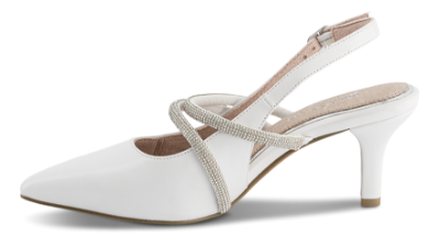 Marco Tozzi Slingback Stilet Hvid 2-89604-46