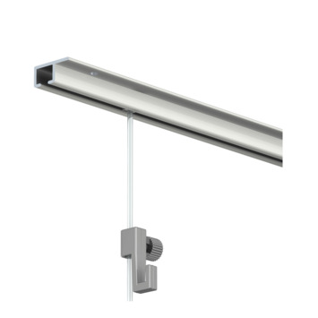 Artiteq Top Rail schilderij ophangsysteem compleet 2 meter wit RAL 9003