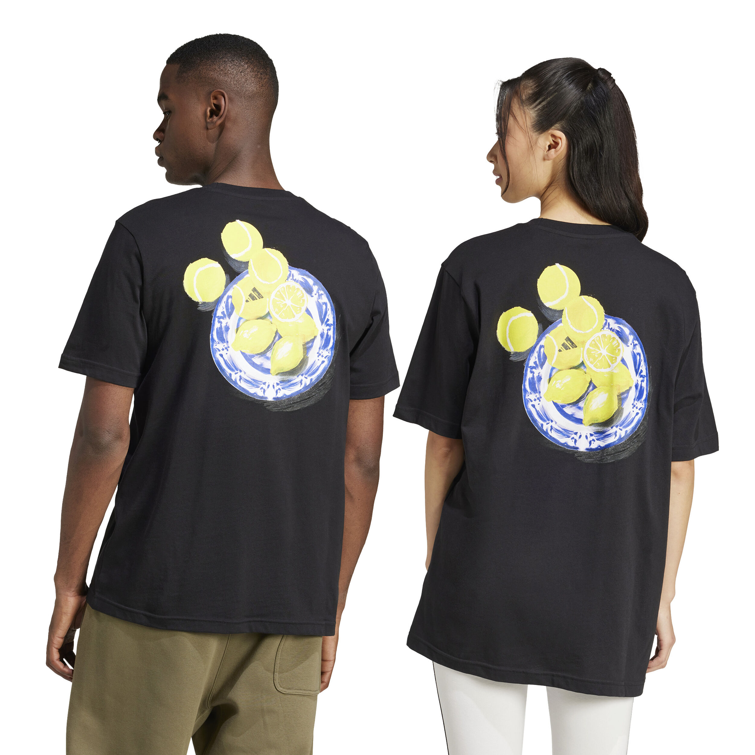 adidas Lemon T-shirt Hommes - Noir , Multicouleur