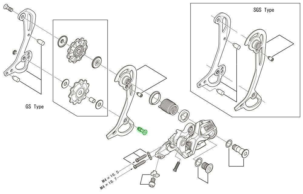 Shimano Schaltrollenschraube für RD-M972 kaufen | Bike-Discount