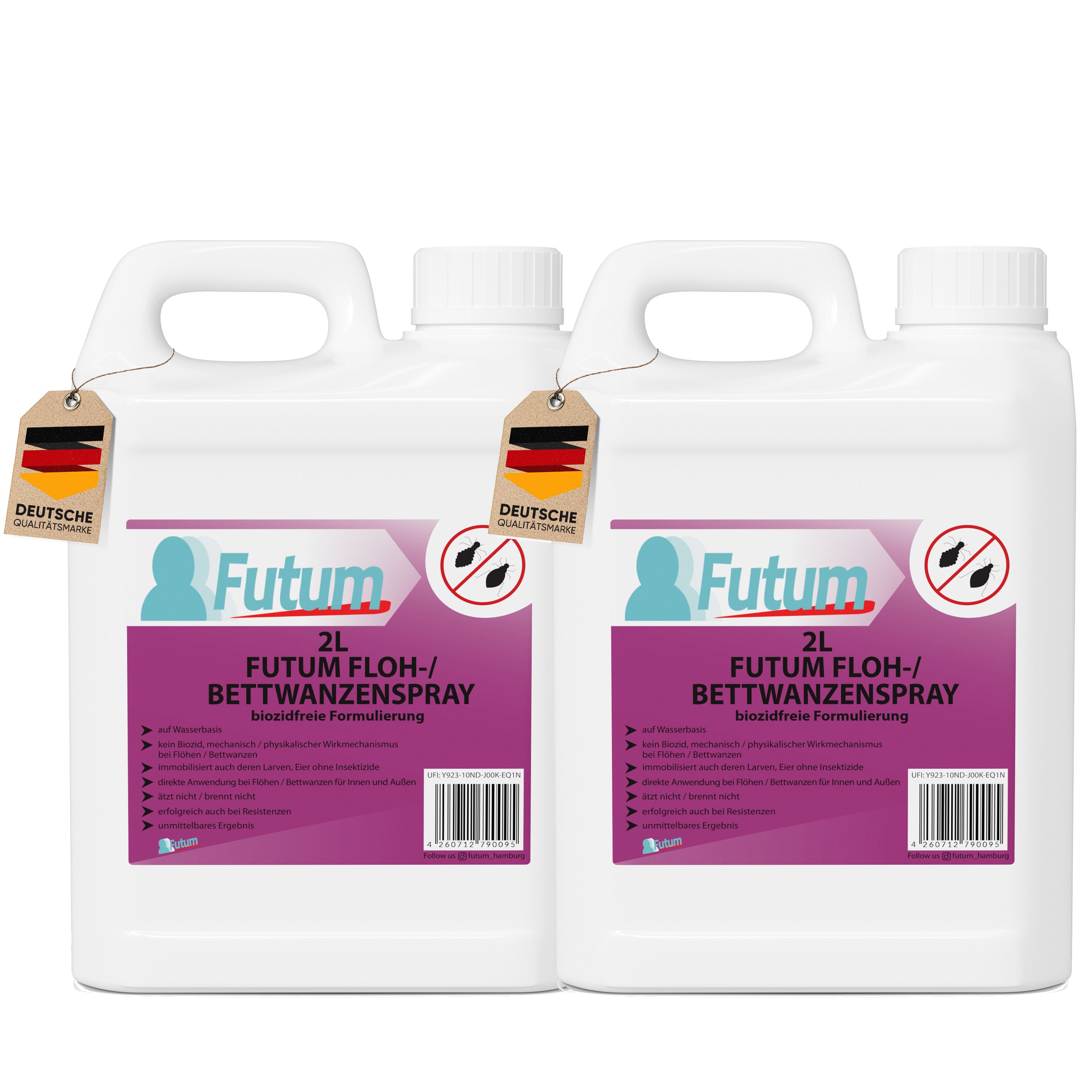 FUTUM 2x2L Bettwanzen- / Flohspray