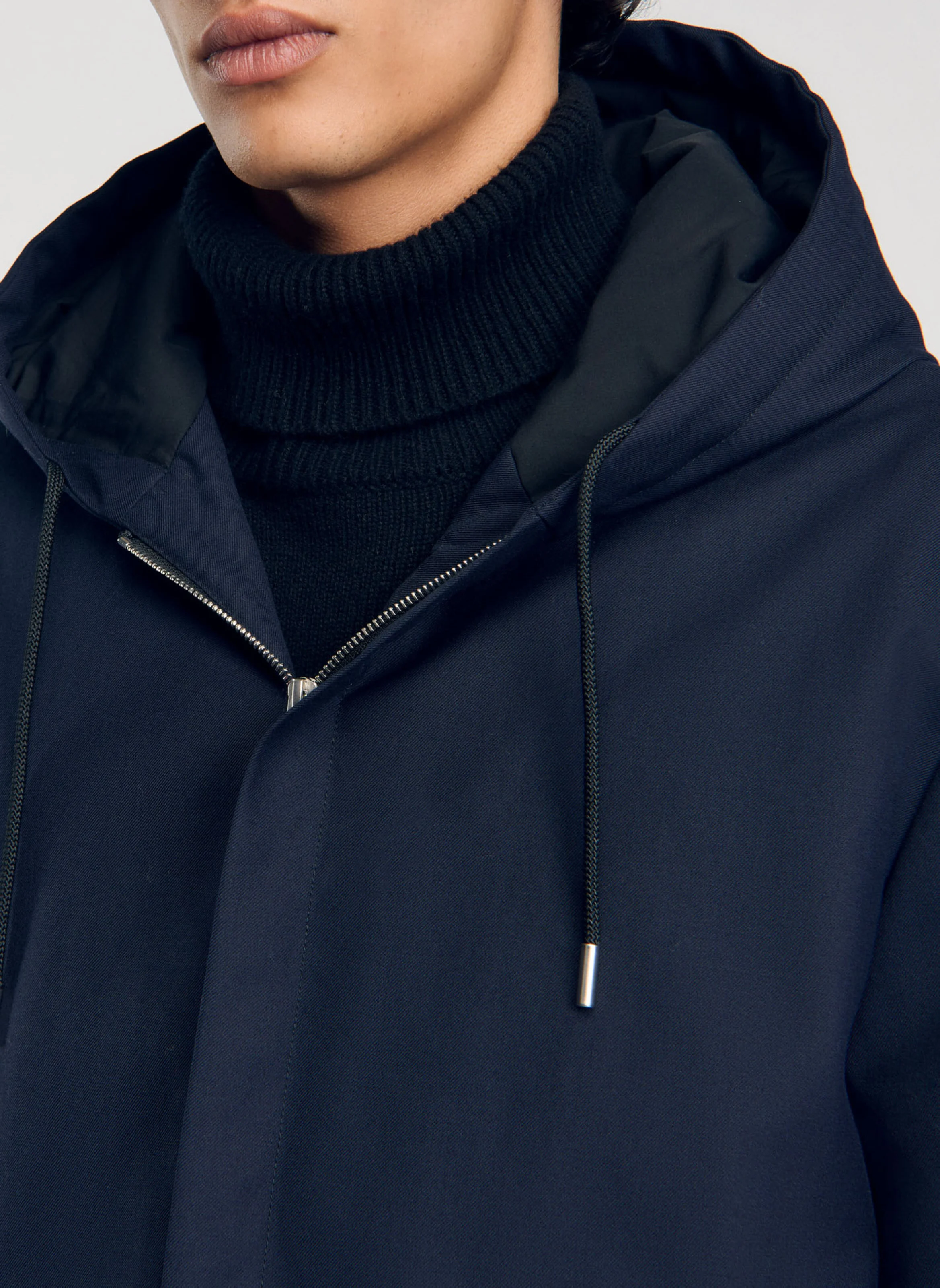 Parka à capuche | Bleu
