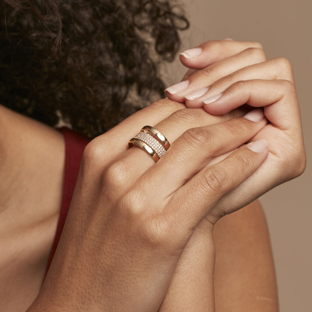 Bague Adelicia Plaqué Or Jaune Oxyde De Zirconium
