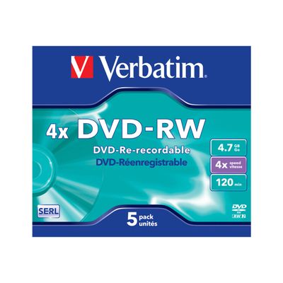 Verbatim DataLifePlus - DVD-RW x 5 - 4.7 Go - support de stockage