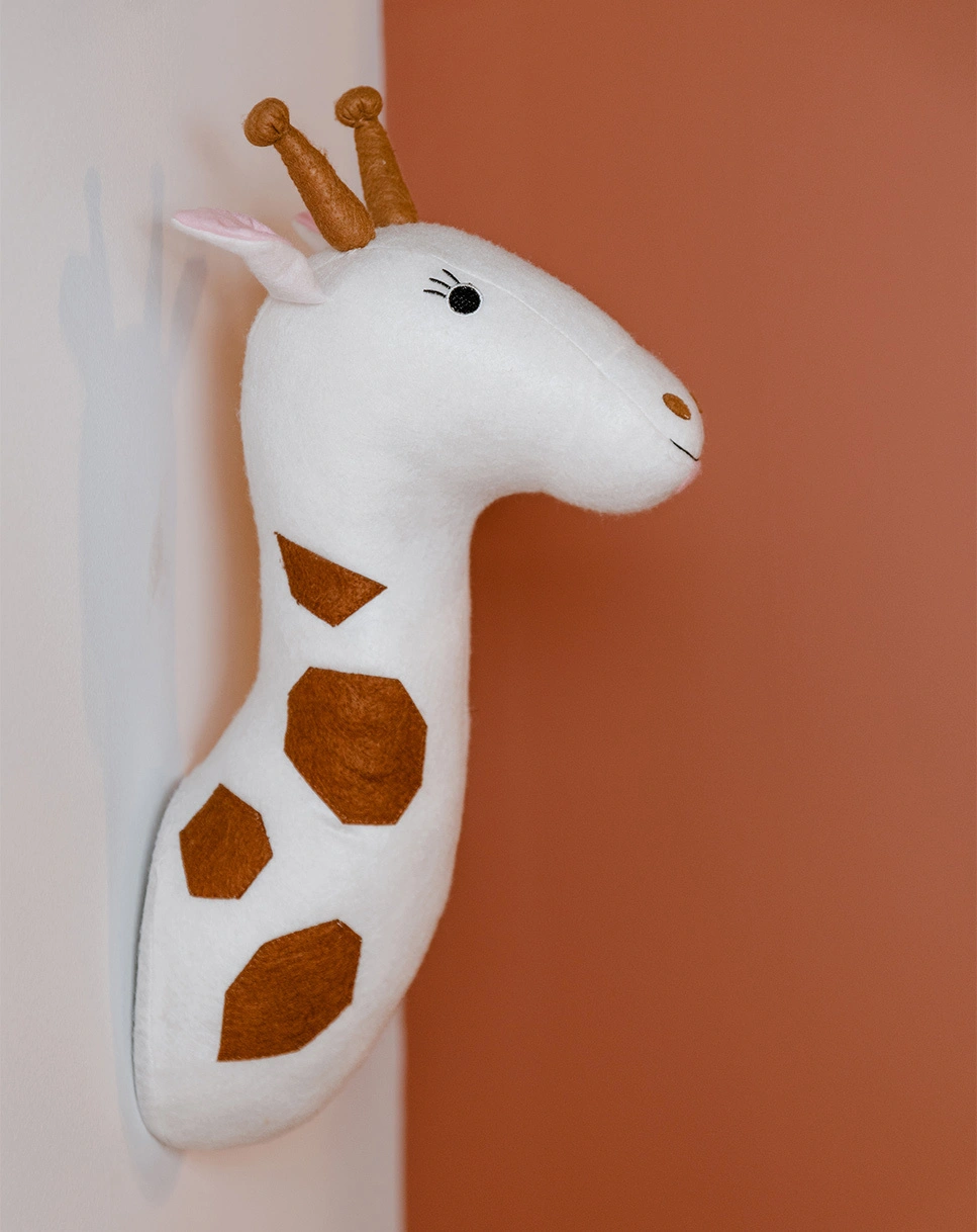 Wanddekoration GIRAFFE in beige