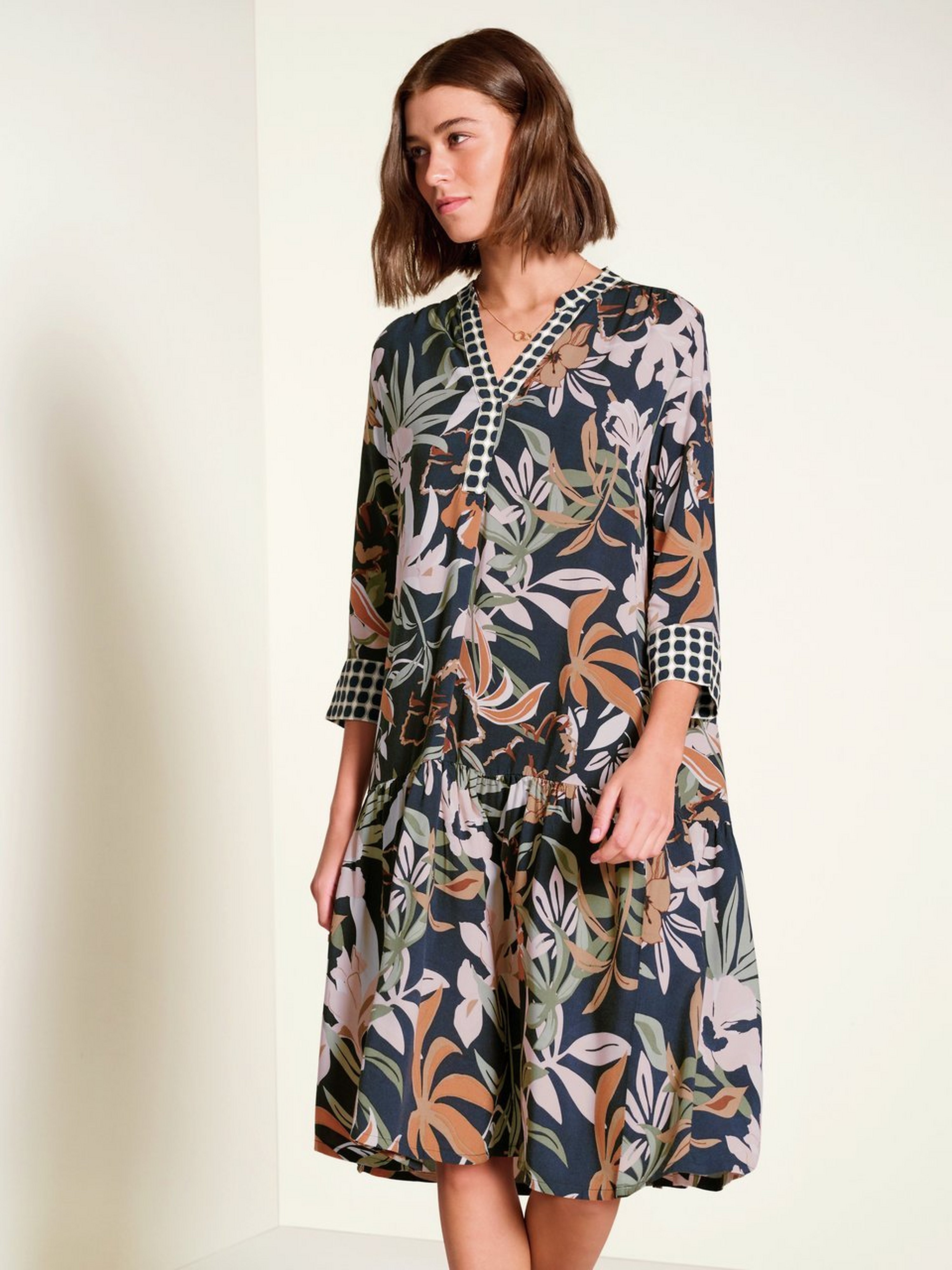 Kleid mit 3/4-Arm