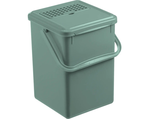 Rotho GFT-afvalbak, kunststof, 9 l, groen met actiefkoolfilter