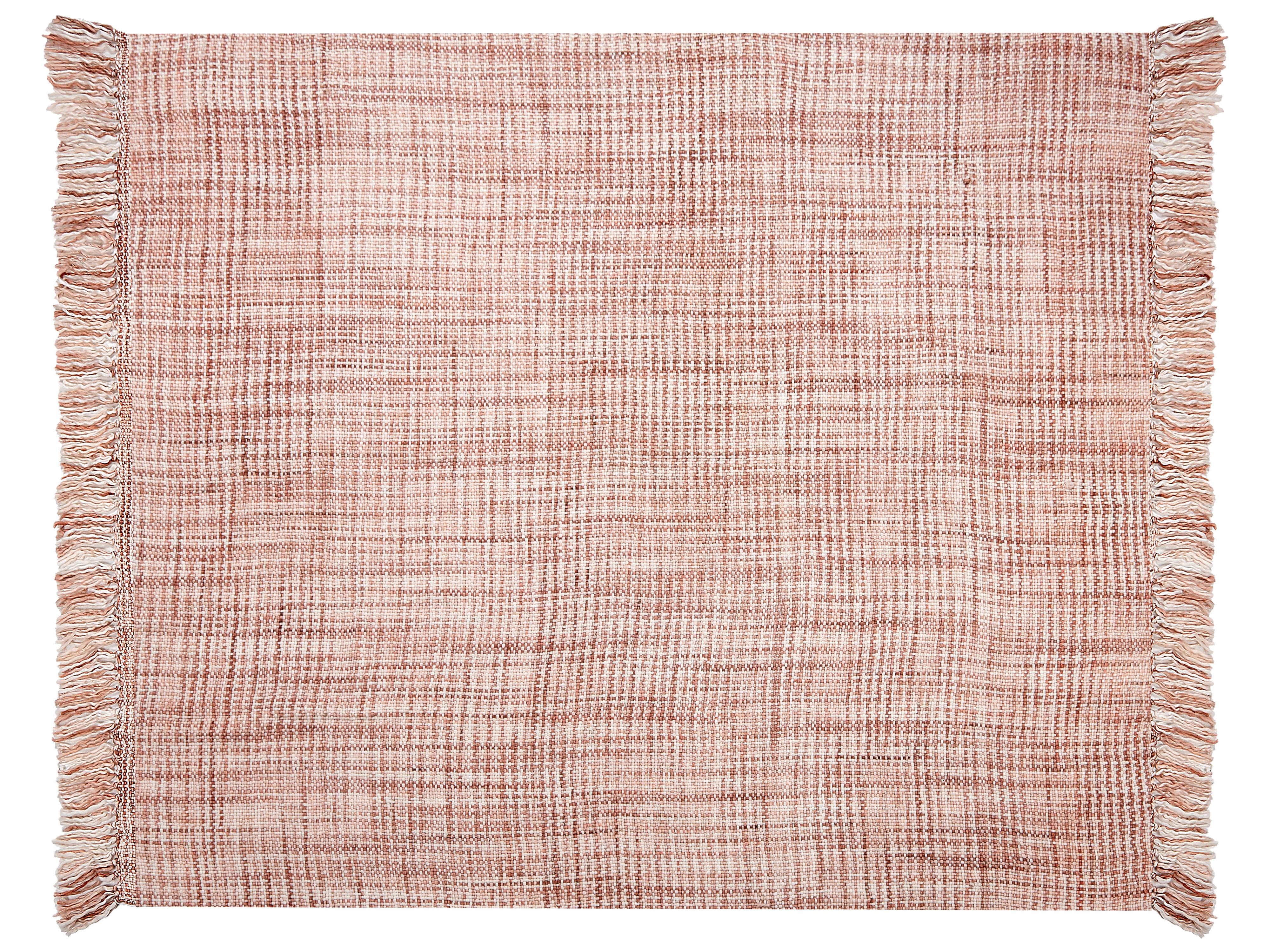 Plaid DEURALI Stof 125 x 150 cm Bruin