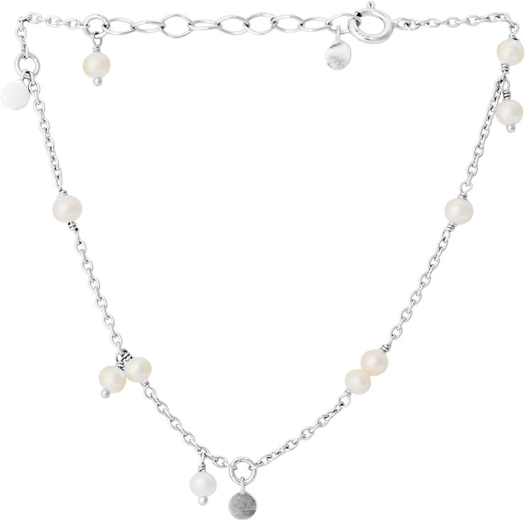 Pernille Corydon Jewellery Ocean Pearl Bracelet Adj. 16-19 cm Sølv & hvid