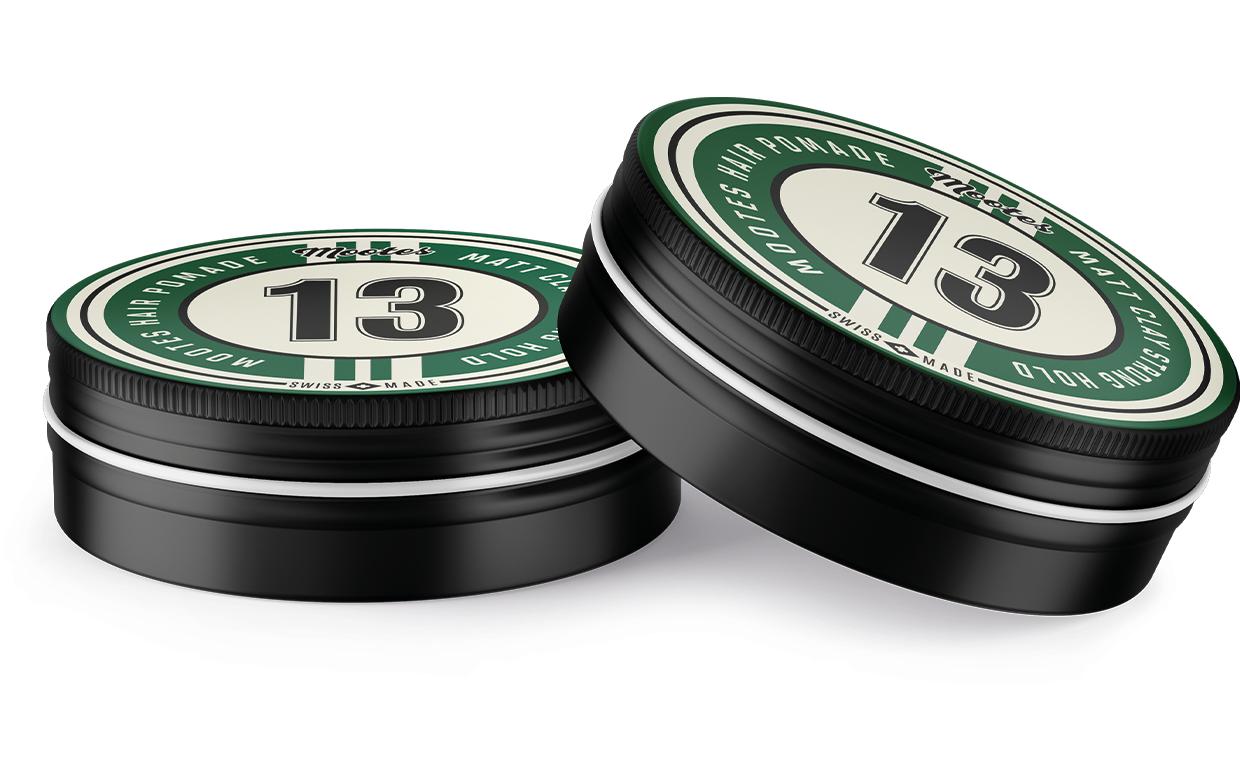 Haarpaste #13 matt 120 gNatürliche Haarpomade für einen festen Halt und einen matten Look