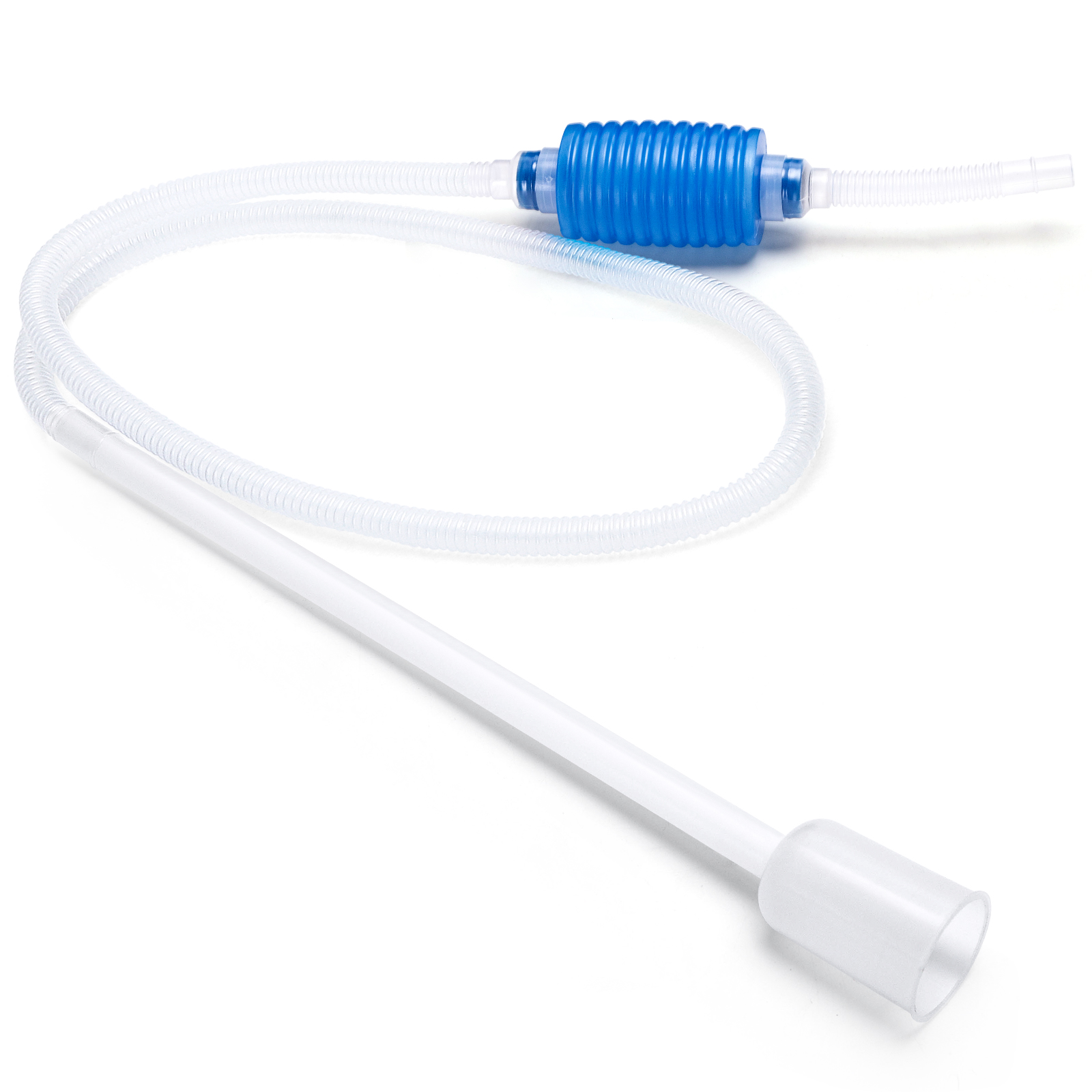 Sifão de limpeza para aquário Nobleza. Bomba de água manual para aquários e tanques de peixes. Prático bulbo de sucção para troca de água em minutos (160 cm).