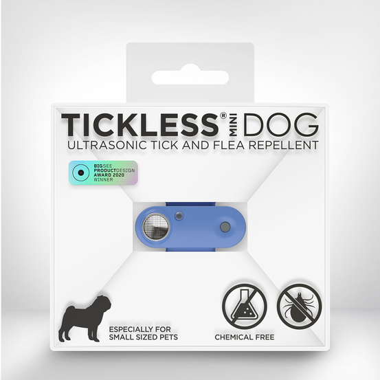 Répulsif rechargeable à ultrasons pour chien Tickless Mini Dog bleu