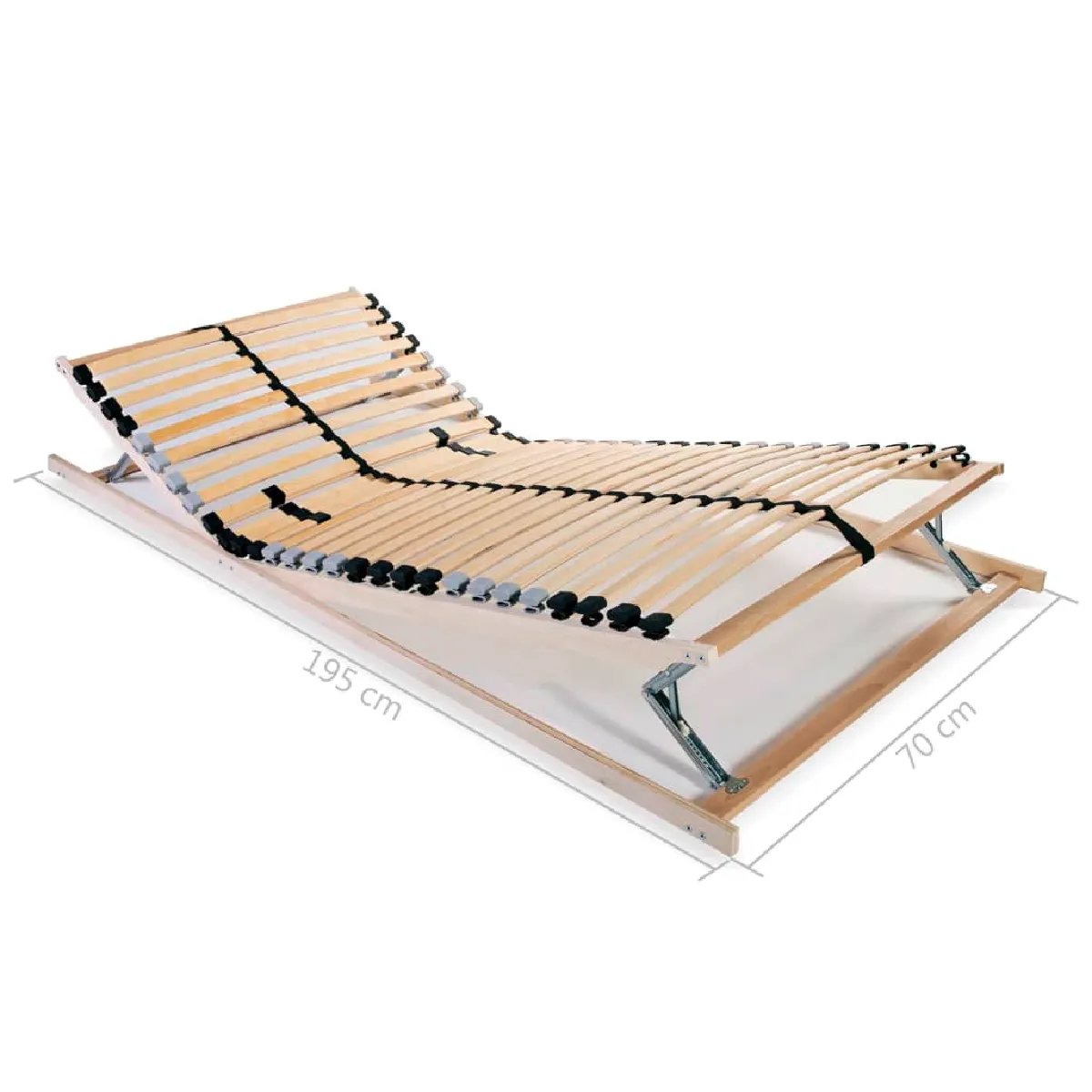 vidaXL Sommier à lattes sans matelas 70x200 cm