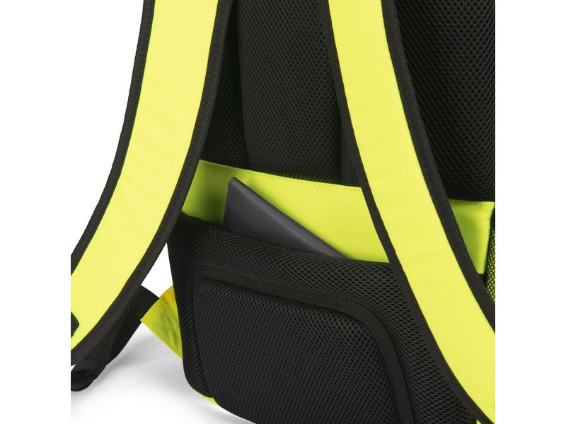 DICOTA Rucksack Hi-Vis 24 l – Gelb Maximale Sichtbarkeit und Arbeitssicherheit für den Outdoor-Einsatz