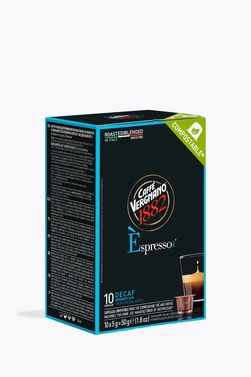 Caffè Vergnano Decaf 10 Kapseln Nespresso® kompatibel