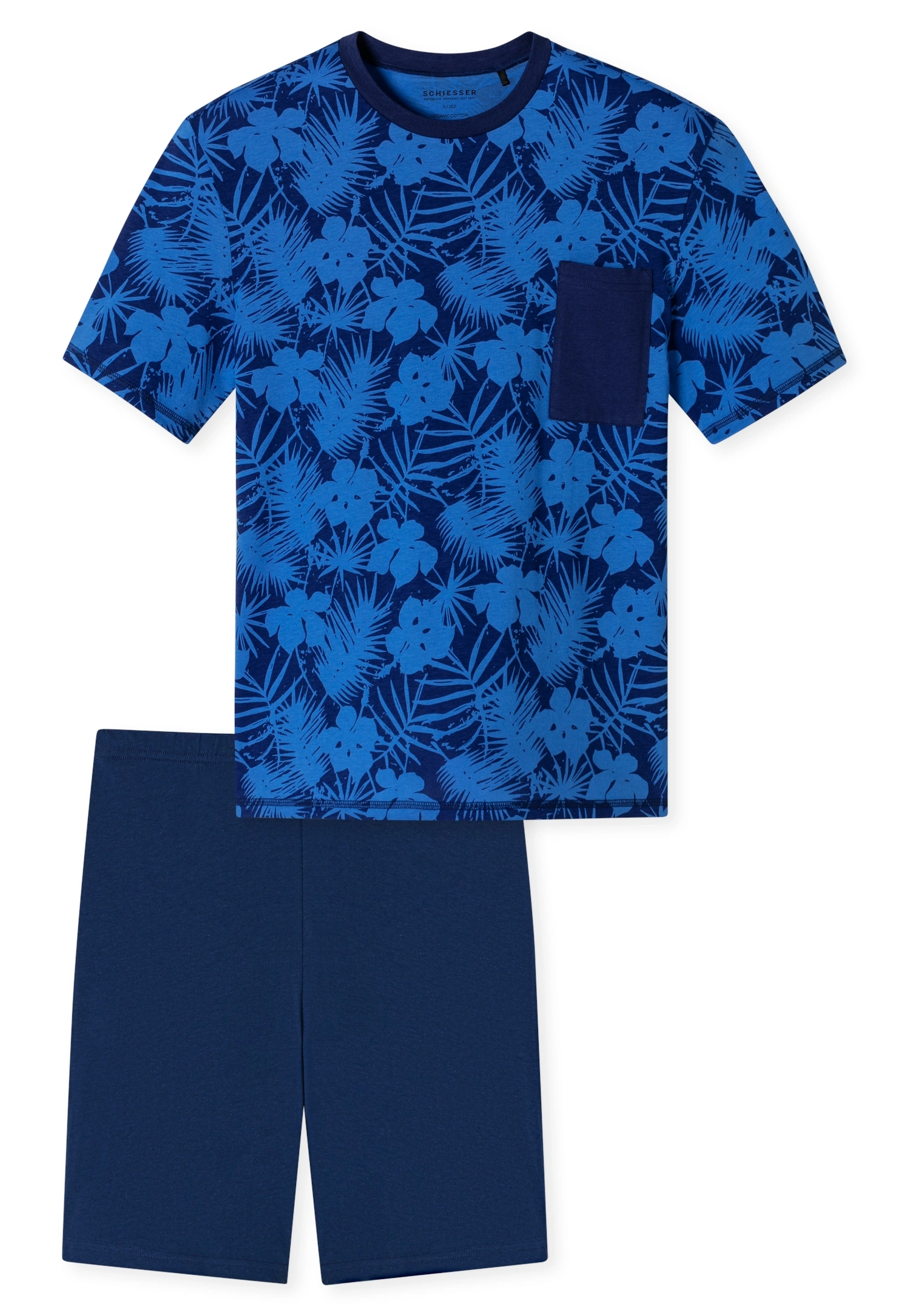 Schlafanzug POCKET kurz in blau